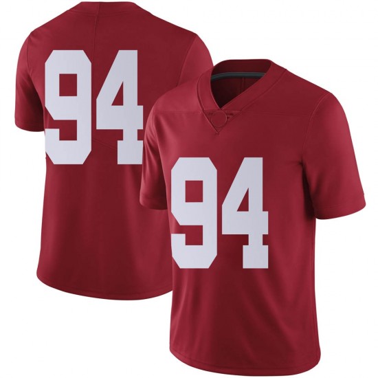 Alabama Crimson Tide Youth DJ Dale #94 No Name Crimson NCAA Nike Authentic Stitched College Football Jersey WR16I54DS